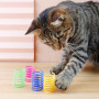 DOULEIN Jouet Ressorts Chat, 20 Pièces Printemps Jouet de Chat Coloré Interactif Chat Jouets Ressorts en Spirale en Plastique po