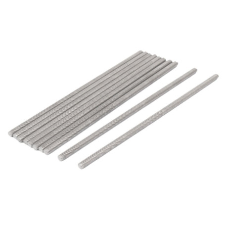sourcing map Tige Filetée M5x150mm Acier inoxydable 304 entièrement tige filetée 10pcs goujons