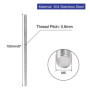sourcing map Tige Filetée M5x150mm Acier inoxydable 304 entièrement tige filetée 10pcs goujons