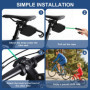 FoiiLiio Barre de Remorquage Velo,2.5m Corde de Remorquage de Vélo Rétractable,Vélo pour Enfants Corde de Remorquage pour Vélo, 