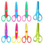 ZYEKIU 8 Pièces Ciseaux Enfant, Ciseaux Bout Rond Ergonomique, Scissors Enfant Différentes Formes, Fourniture Scolaire pour Déco