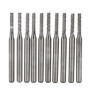 10Pcs Ti forage fraise coupe Outils CNC carbure ensemble d'usines d'extrémité Fraiseuse 1.0-3.0mm (#2)