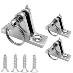 HJYDGJ Lot de 2 charnières pivotantes pour bateau en acier inoxydable - Pour bateau, baldaquin, pont pivotant
