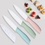 Ensemble de couteaux de chef, set de 3 couteaux en céramique, couteau à fruits de 4 pouces pour la plupart des légumes, des frui
