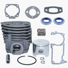 Haishine Nikasil Plaqué 46mm Cylindre Anneau De Piston Broche Roulement Huile Kit D'étanchéité Joint pour Husqvarna 51 55 Ranche