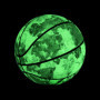 FEEL YAN Ballon de basket-ball lumineux holographique réfléchissant, ballon de basket de rue phosphorescent, ballon d'entraîneme