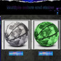 FEEL YAN Ballon de basket-ball lumineux holographique réfléchissant, ballon de basket de rue phosphorescent, ballon d'entraîneme