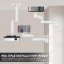 Pliable Support Projecteur Plafond, Support Videoprojecteur Plafond RéGlable Rotation à 360°, Support Mural pour Etagere Videopr