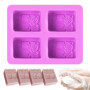 Moule Savon, Moule Silicone Savon Rectangulaire, Moules à Savon Bricolage, Pour Fabrication de Savon, Bougies, GâTeaux, Bonbons,
