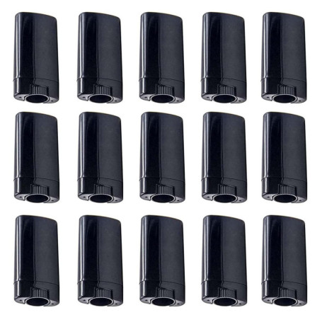 Minsily Lot de 20 tubes ovales vides en plastique de 15 ml pour déodorant, baume à lèvres, 14,2 g, sans BPA, pour baume à lèvres