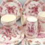 Doyomtoy Vaisselle de Fête Ballerine Anniversaire Fille Vaisselle Papier Set Assiettes en Papier Serviettes Tasses pour Fête à T