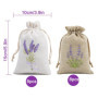 Ziyonix 16 Pièces Sachet Lavande Vide Sachets de Lavande avec Cordon de Serrage Petit Sac en Tissu Lavande Brodé Sachets en Toil