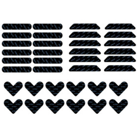 Abiyou Anti Derapant Tapis, 36 Pièces Rug Grippers, Anti Curling Carpet Grippers Coin, Antiderapant Autocollants de Tapis, Anti 