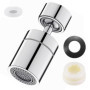 Pivotant Embout Robinet Cuisine,360°Aérateur de Robinet Aérateur Robinet Pivotant Embout de Robinet Réglable à Deux Modes pour R