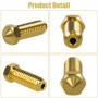 20 Pièces Buse Imprimante 3d 0.4, Buses En Laiton, 3D Imprimante Laiton Buse, 8 Pièces 0,4 mm Et 3 Pièces 0,2 mm, 0,6 mm, 0,8 mm