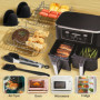 HOMIKLSA Ninja Airfryer Accessoires ad aria Doppia Zona 7.6L-9.5L,Compatibile con Modelli a Doppio Scomparto, BPA Free e Resiste
