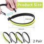 Lot de 2 Paires Serre,Pantalon Vélo Réfléchissants,Pinces Pantalon Vélo Haute Visibilité pour Sécurité Cycliste,Clips Attache Ju