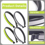 Lot de 2 Paires Serre,Pantalon Vélo Réfléchissants,Pinces Pantalon Vélo Haute Visibilité pour Sécurité Cycliste,Clips Attache Ju