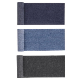 3 Rouleaux Patch Thermocollant Jean,Tissus Couture Piece Thermocollante Vetement,Reparation à Collant De Fer,Jeans Pantalon Roul