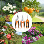 Wixovo Sécateur de Jardin 3 Pièces, Ciseaux Jardinage, Sécateur Gardena, Sécateur Jardin Professionnel pour Branches, Fleurs, Ro
