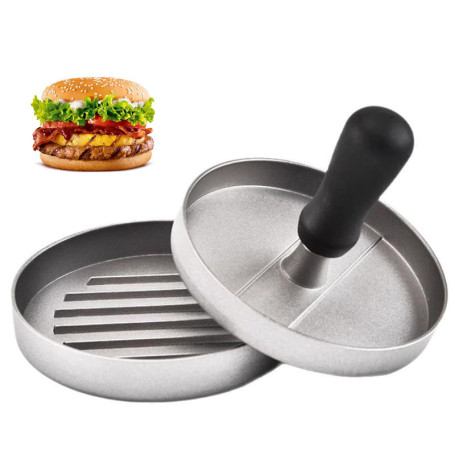 Wixovo Presse à Burger 12cm, Presse a Steak Haché, Moule Steak Haché, Presse à Hamburger en Acier Inoxydable pour Cuisine et BBQ