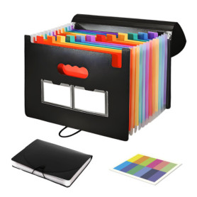 ORAGKE Trieur 13 Compartiments A4, Trieur Document à Soufflets A4, Range Document Bureau, Rangement Papier Administratif, Classe