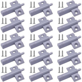 Jicyor 30PCS Amortisseurs de Portes D'armoires Gris Tampon Amortisseur+60PCS 14 * 4mm Visser pour Porte Armoire Tiroir Pare-choc