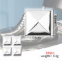 100 Pièces Rivets Carrés en Métal pour Cuir,Clous Pyramidaux Style Punk,pour Maroquinerie, Vêtements, Sacs et Accessoires Ceintu