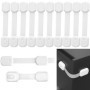 UZSUZZ 12 Pièces Securite Placard Enfant Bloc Porte Securite Bebe Réglable Bloc Tiroir Securite Bebe pour Loquets et Frigo Armoi