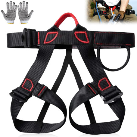 Harnais D'escalade, Harnais D'escalade De Sécurité, Ceinture De Sécurité Anti-Chute, Charge Maximale 800 Kg Ceinture D'escalade 