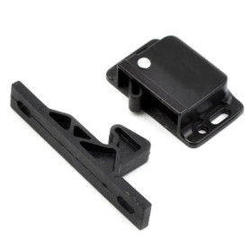 ANCLLO C3-803 Series Loquet de préhension passivé en plastique avec ressort bleu, traction 13N, noir