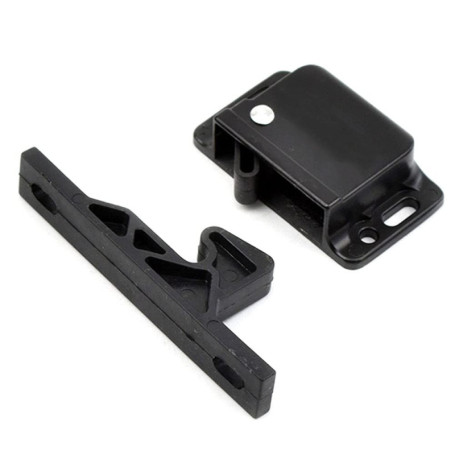 ANCLLO C3-803 Series Loquet de préhension passivé en plastique avec ressort bleu, traction 13N, noir