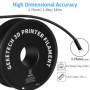 GEEETECH Filament PLA 1.75mm Imprimante 3D Filament PLA pour Imprimante 3D, 1kg Spool, Noir