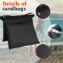 Lot de 4 sacs de sable pour photographie, sac de sable avec mousqueton, sacs de sable pour trépied, sac de sable en tissu Oxford