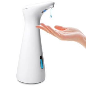 Distributeur de savon automatique - 200 ml - Distributeur de savon électrique sans contact - Avec capteur infrarouge - Pour sall