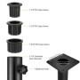 BORDEAG Pied Parasol, Support De Parasol Extérieu, Support De Parasol Réglable, Support Parasol Metal Réglable avec 3 Anneaux De