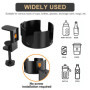 Porte Gobelet Boisson Bouteille à Clip, Universels en Acier Inoxydable Porte Gobelets Support Tasse à café Soucoupe Clip pour Ta