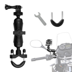 Moto Boule Support, RAM Mount U-Bolt, Adaptateur Bille Base Compatible de Téléphone pour Vélo et Rotule Mount avec Supports Ram 