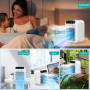 Climatiseur Portable, Climatiseur Mobile Silencieux, Refroidisseur d'air de 500 ml, Rafraichisseur d'air, 2 Vitesses, 2 Modes de