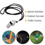 Sifflets, Sifflet Arbitre en Acier Inoxydable, Métal Sifflet avec Une Longe en Nylon Amovible, Sifflet Puissant et Net pour Les 