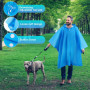 PBUSPU 2 Pièces Ponchos de Pluie avec Chapeau, Poncho de Pluie Réutilisable, Vêtements de Pluie pour Adultes,Poncho de Pluie éta