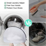Filet Linge Machine à Laver Fine Maille,Sacs a Linge pour Chaussures Réseau à trois couches,Sac Linge Sale Voyage avec Poignée,F