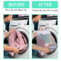 Filet Linge Machine à Laver Fine Maille,Sacs a Linge pour Chaussures Réseau à trois couches,Sac Linge Sale Voyage avec Poignée,F
