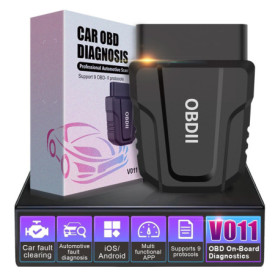 Scanner OBD2 amélioré Lecteur de Code de Voiture sans Fil avec Bluetooth 5.4 détection Automatique du Moteur, Mini Outil de Diag