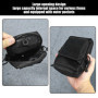 1 Morceau De Bandoulière Noir De Poche Tactique, Sac De Faille De Sport Multifonctionnel, Sac De Transporteur À L'Extérieur, Acc