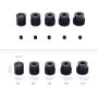 DollaTek 5PCS 32DP 5mm 13T 14T 15T 16T 17T Combo à Engrenages pour Moteur 1/8 RC Car Brushed brushless Motor