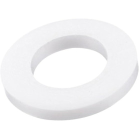 Lot de 20 joints plats en nylon blanc - Rondelles rondes en silicone - Rondelles plates - Rondes - Pour poignées de porte de sal