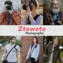 Ztowoto Harnais de sangle d'appareil photo à double épaule sangle d'attache double caméra réglable à dégagement rapide avec atta