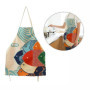 Cisixin Cartoon Motif Tablier Toile en Coton, Tablier de Cuisine pour Fille et Femme