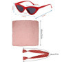BOBOZHONG Années 50 Costume Accessoires,Accessoire Annee 50 Femme,Accessoires Rockabilly Femme,Bandeau,Chat Lunettes,Écharpe,pou